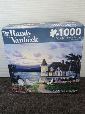 NIB Victorian Getaway 1000-Piece Puzzle - Blue